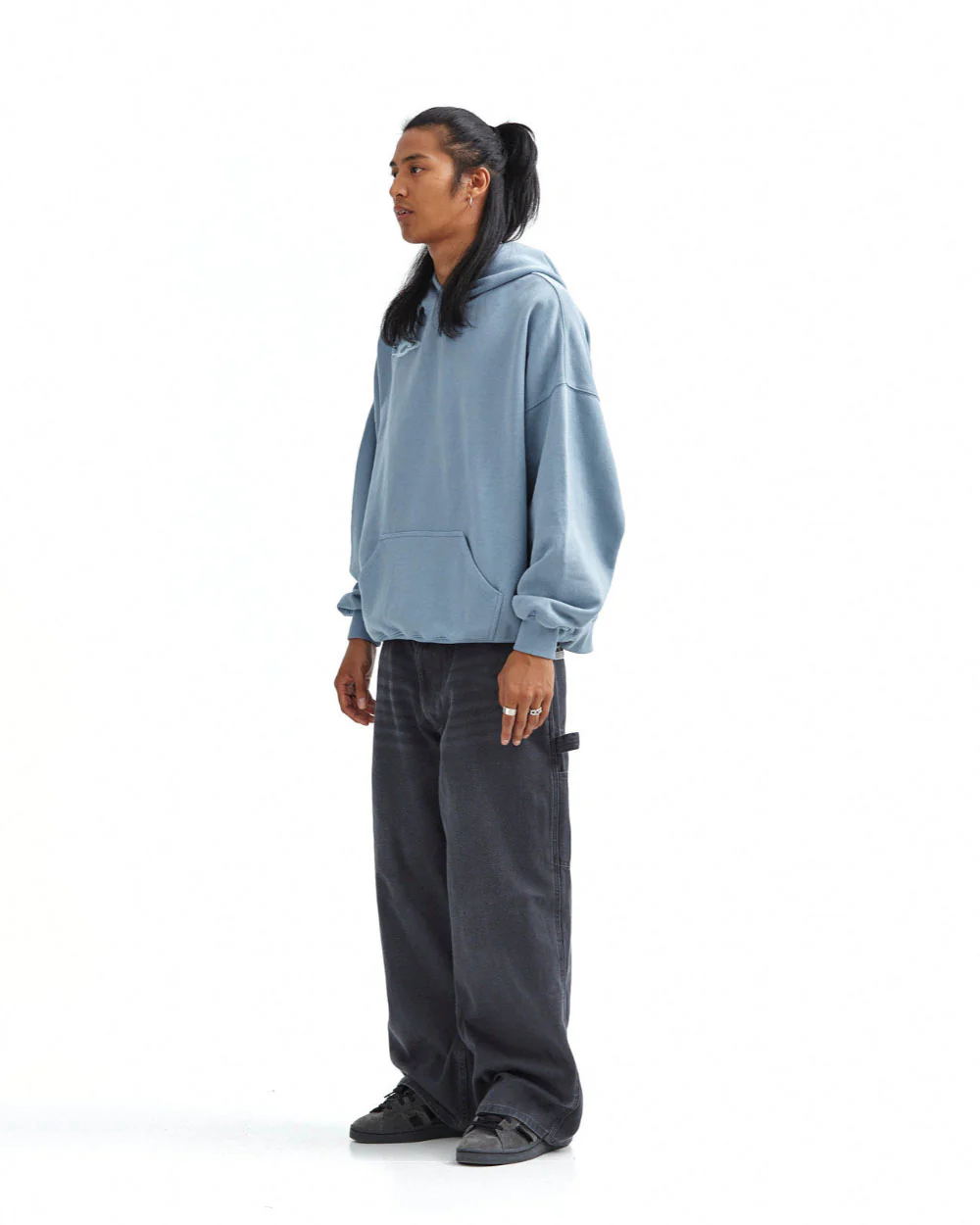4THE WORLD HOODIE SHADY BLUE - Image 5