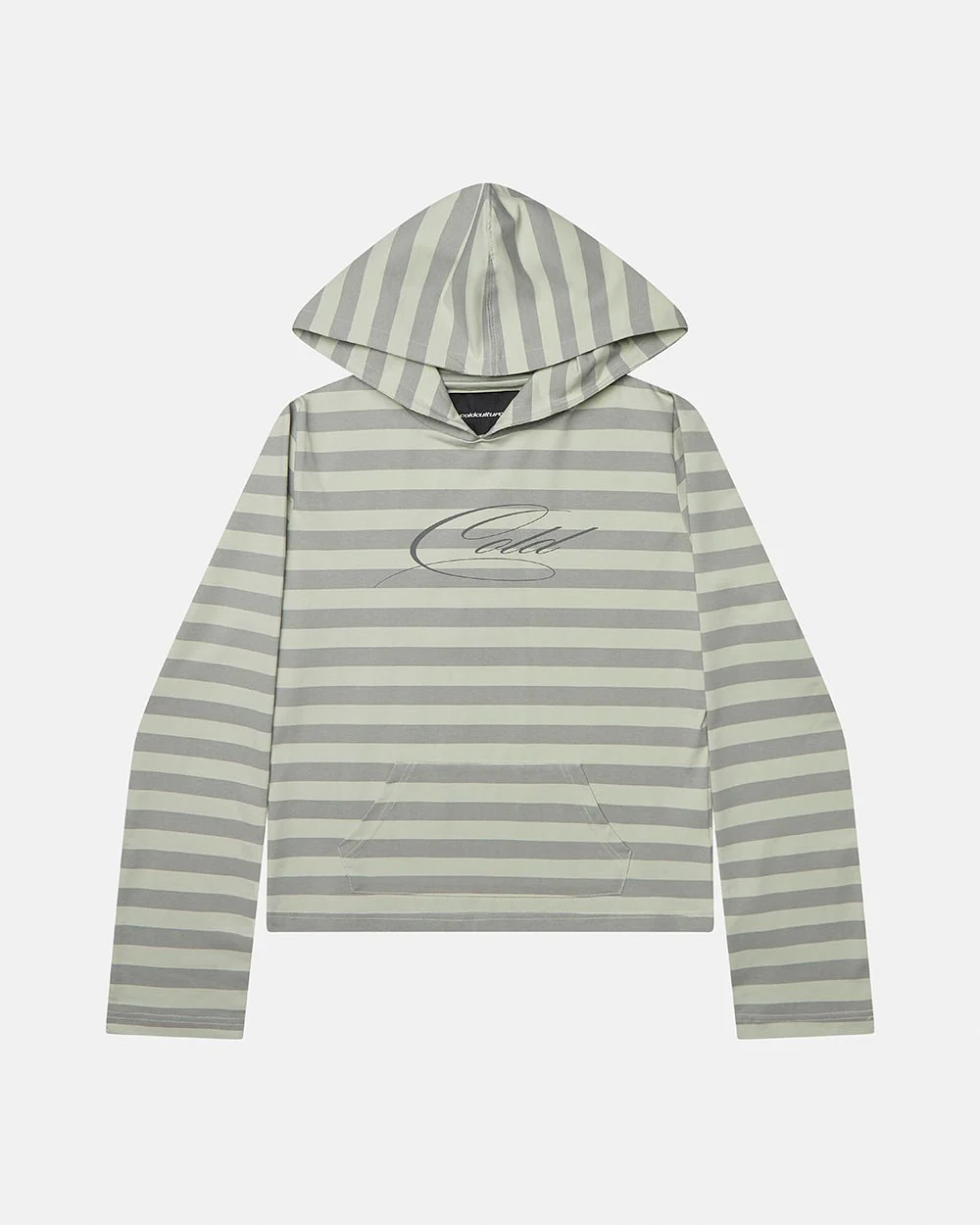BABY SCRIPT HOODIE GREY - Image 2