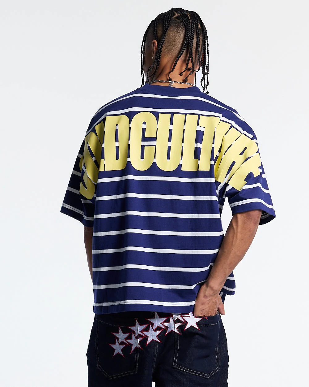 BAY STRIPE TEE NAVY - Image 2