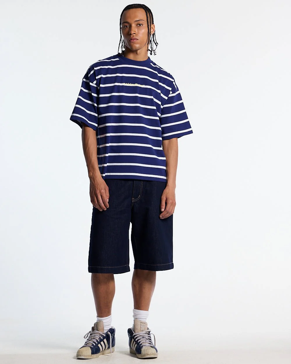 BAY STRIPE TEE NAVY - Image 5