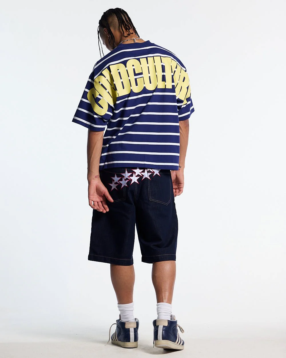 BAY STRIPE TEE NAVY - Image 6