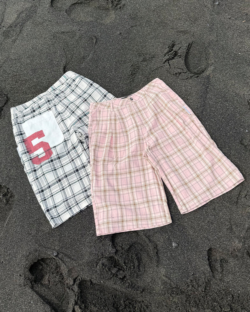 DINING CHECK JORTS PINK - Image 12