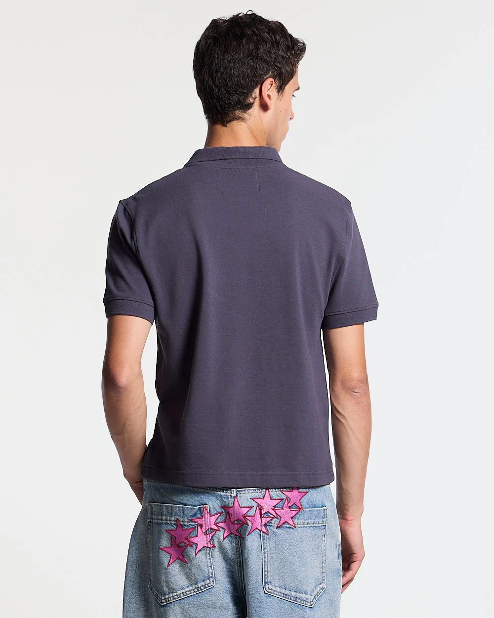 DIRTY SKULL POLO DARK GREY - Image 3