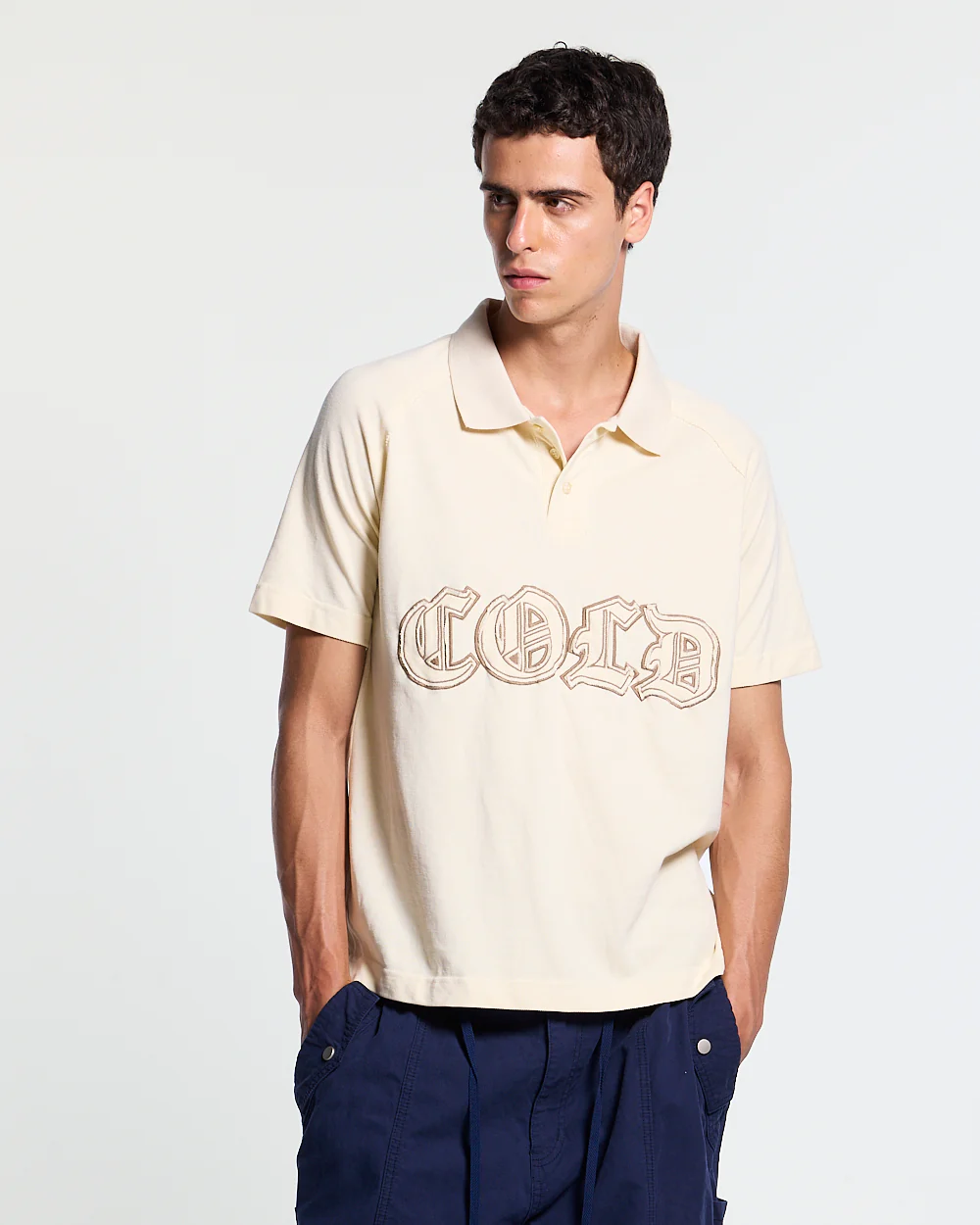 GOTHIC DISTRESSED POLO BEIGE - Image 2