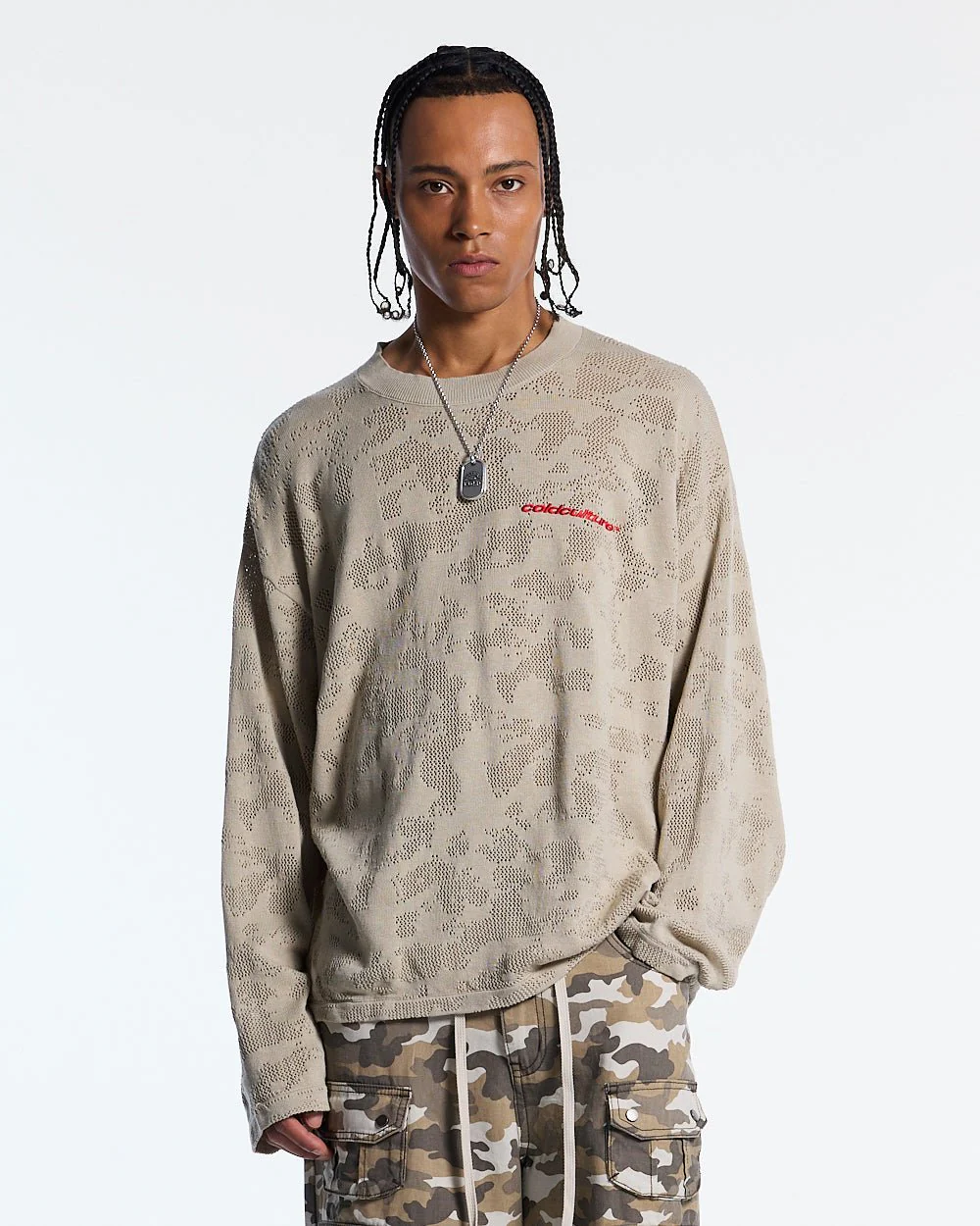 HURRACAINE LONGSLEEVE KNIT BEIGE