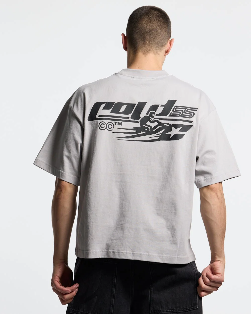 JET SKI TEE LIGHT GREY - Image 2
