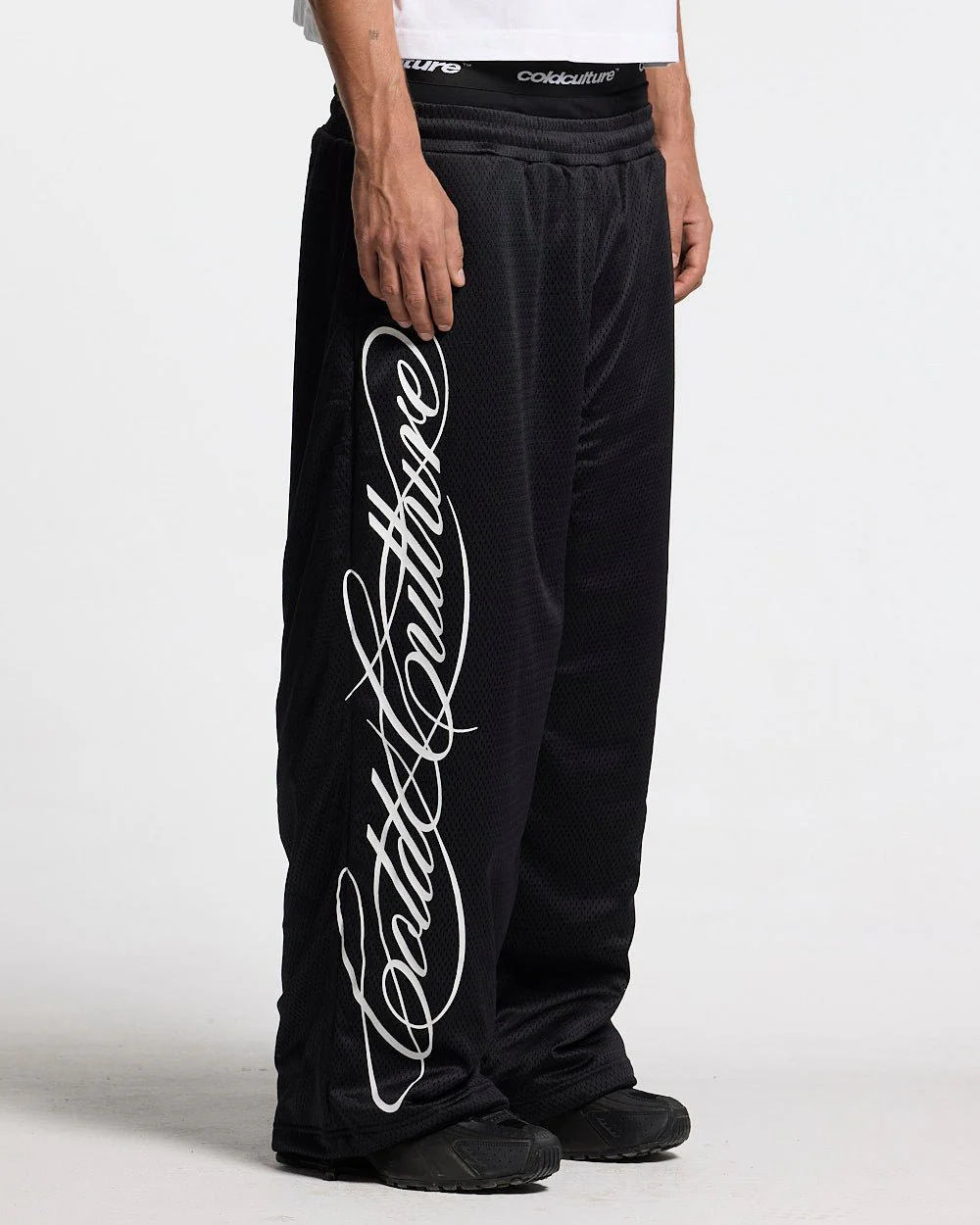 RIOT MESH SWEATPANTS BLACK - Image 2