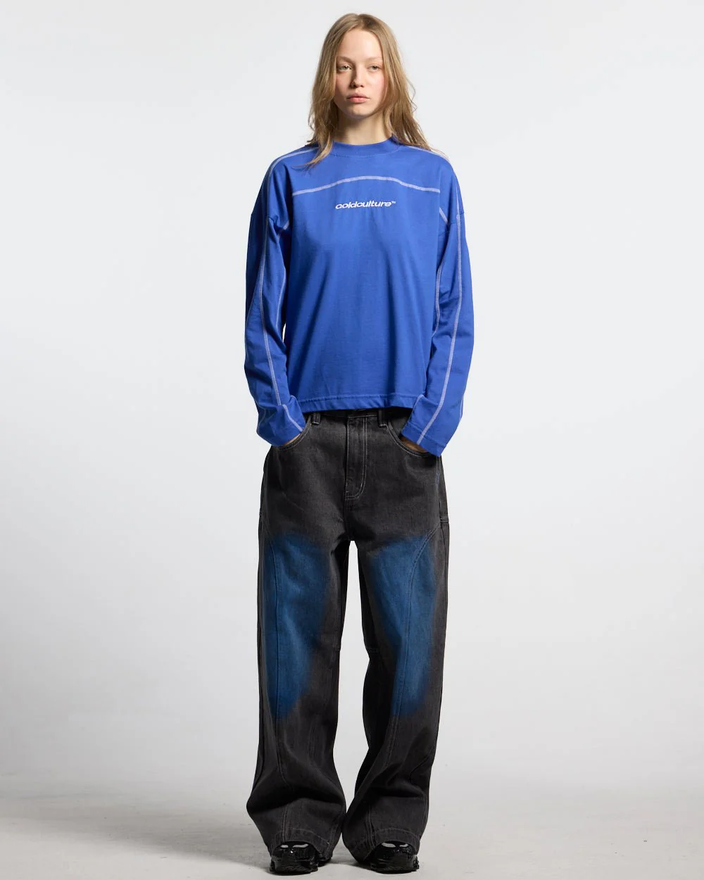 ROLLER LONGSLEEVE TEE VIBRANT BLUE - Image 6