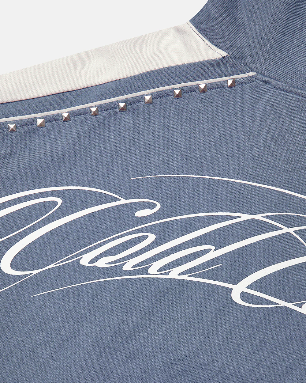 SCRIPT STUDS HOODIE BLUE - Image 6