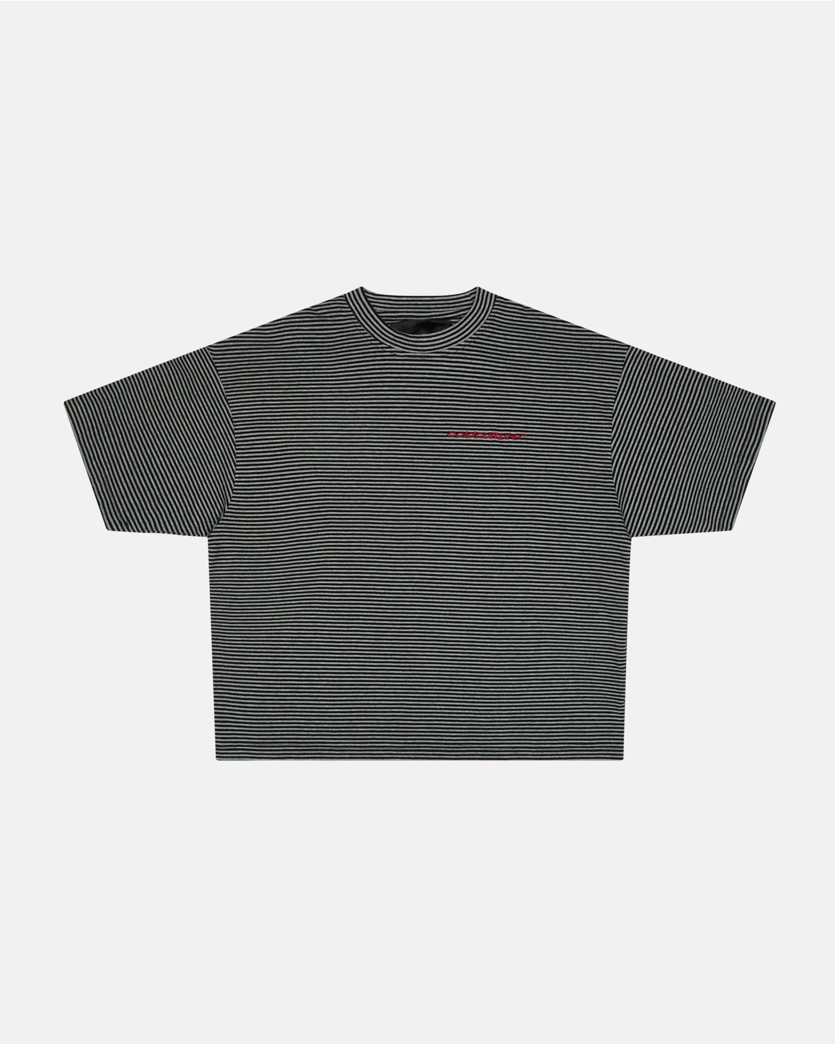 SCRIPTED STRIPES TEE BLACK - Image 3