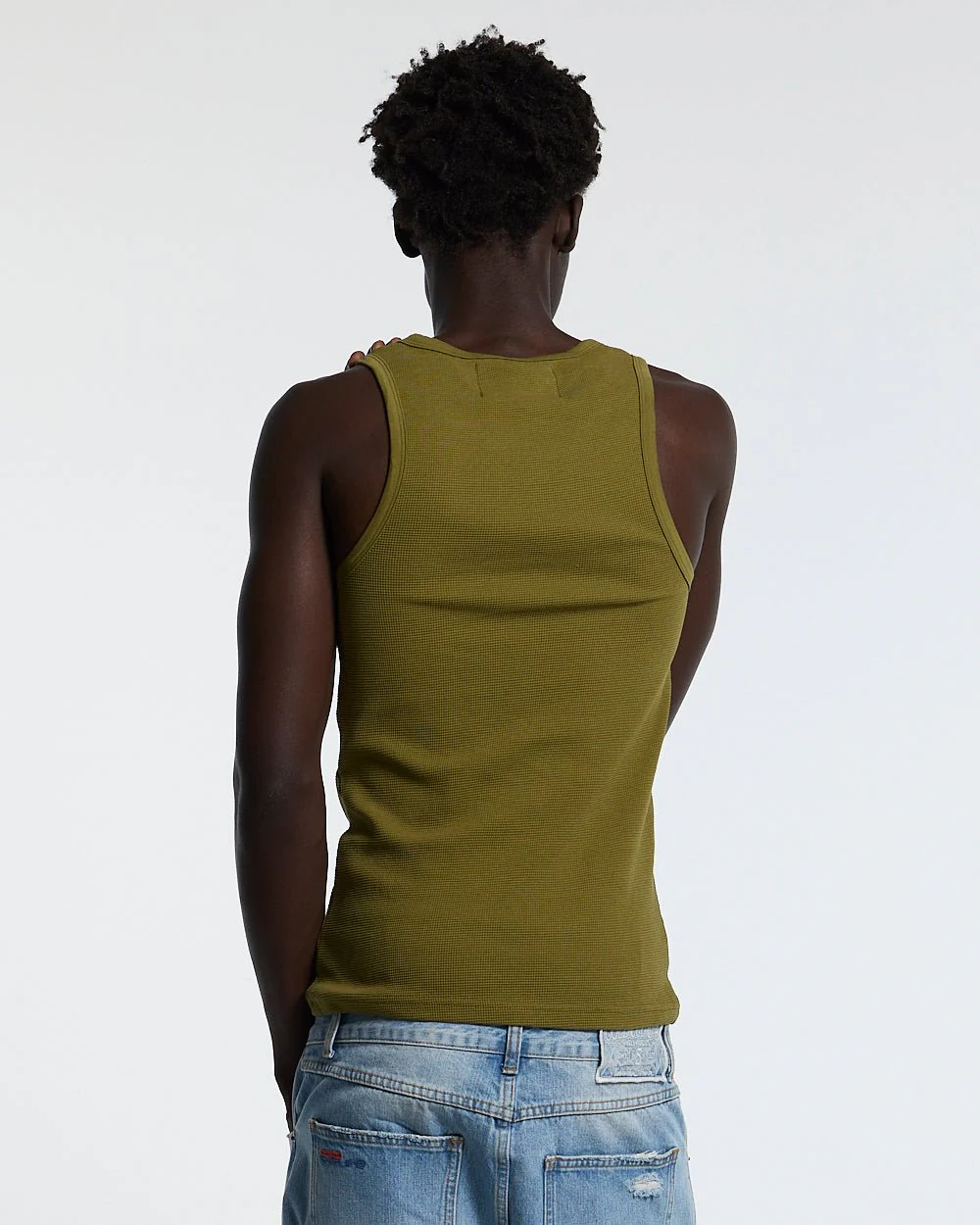 SPEED WAFFLE TANK TOP GREEN - Image 4
