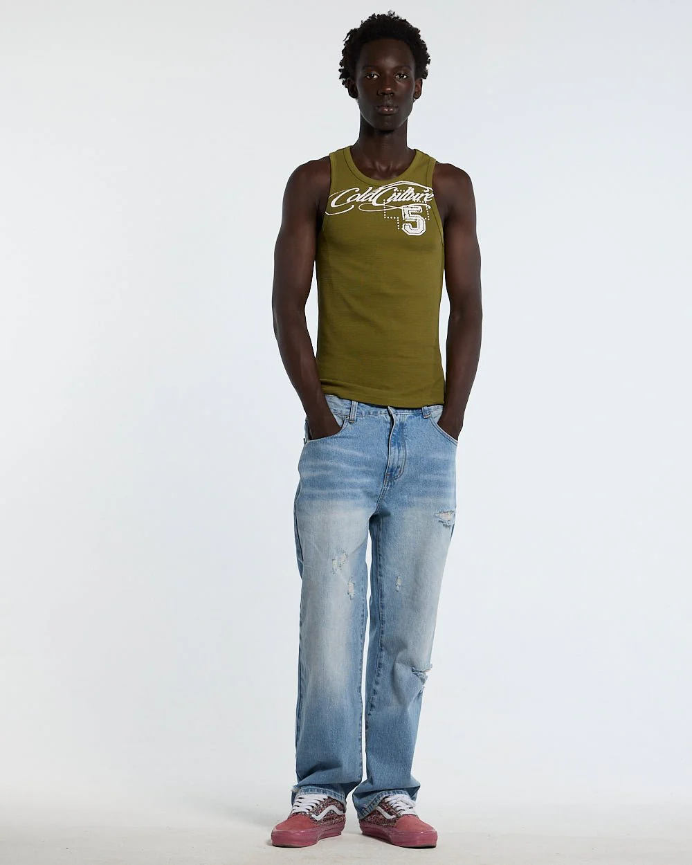 SPEED WAFFLE TANK TOP GREEN - Image 5