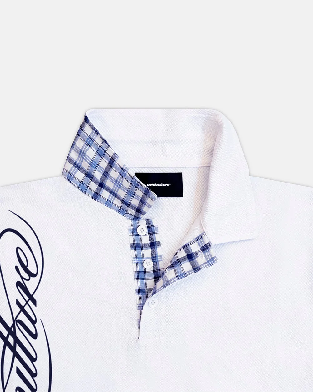 TARTAN SCRIPT POLO WHITE - Image 5