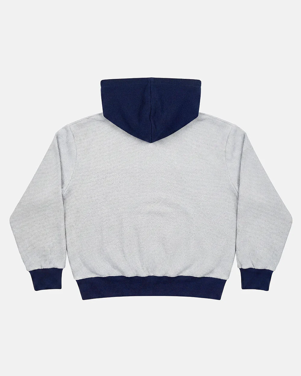 UNTRUE WAFFLE REVERSIBLE ZIP HOODIE BLUE - Image 6